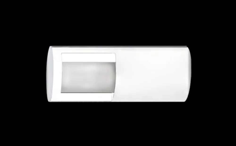 Lampada a parete accesa
